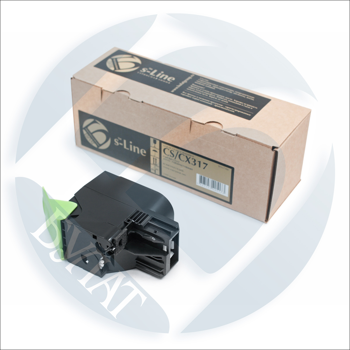 Тонер-картридж Lexmark CS/CX317/417/517 71B50Y0/71B0040 (2.3k) Yellow БУЛАТ s-Line