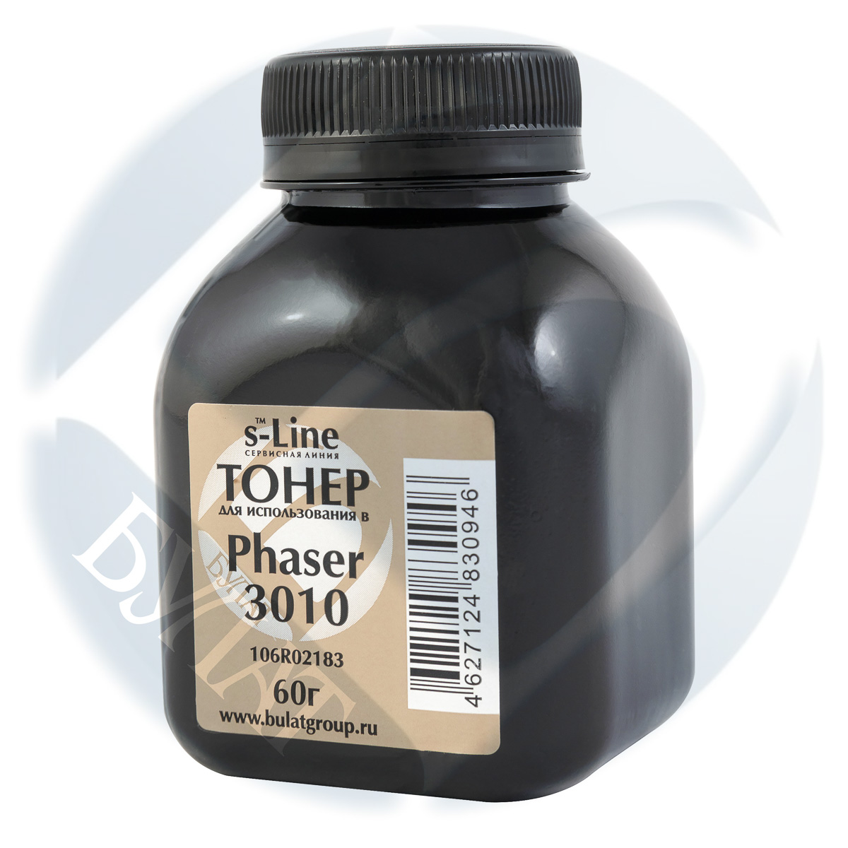Тонер Xerox Phaser 3010 банка 60г 106R02183 БУЛАТ s-Line