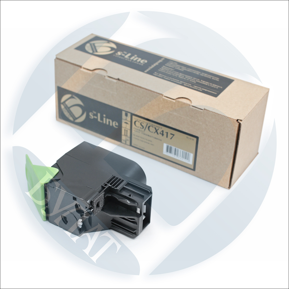 Тонер-картридж Lexmark CS/CX417/517 71B5HK0/71B0H10 (6k) Black БУЛАТ s-Line